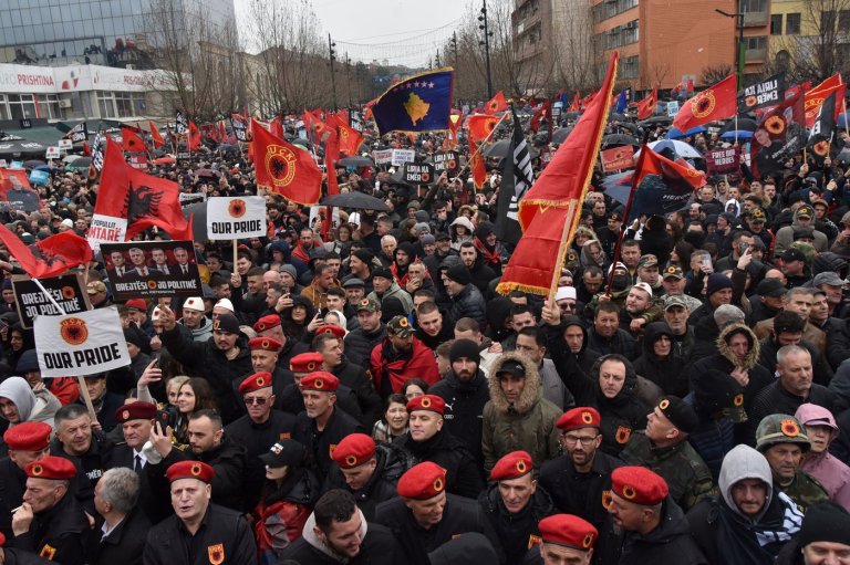 Thousands in Kosovo march against war crimes trials on 18th anniversary of independence declaration | iNFOnews.ca
