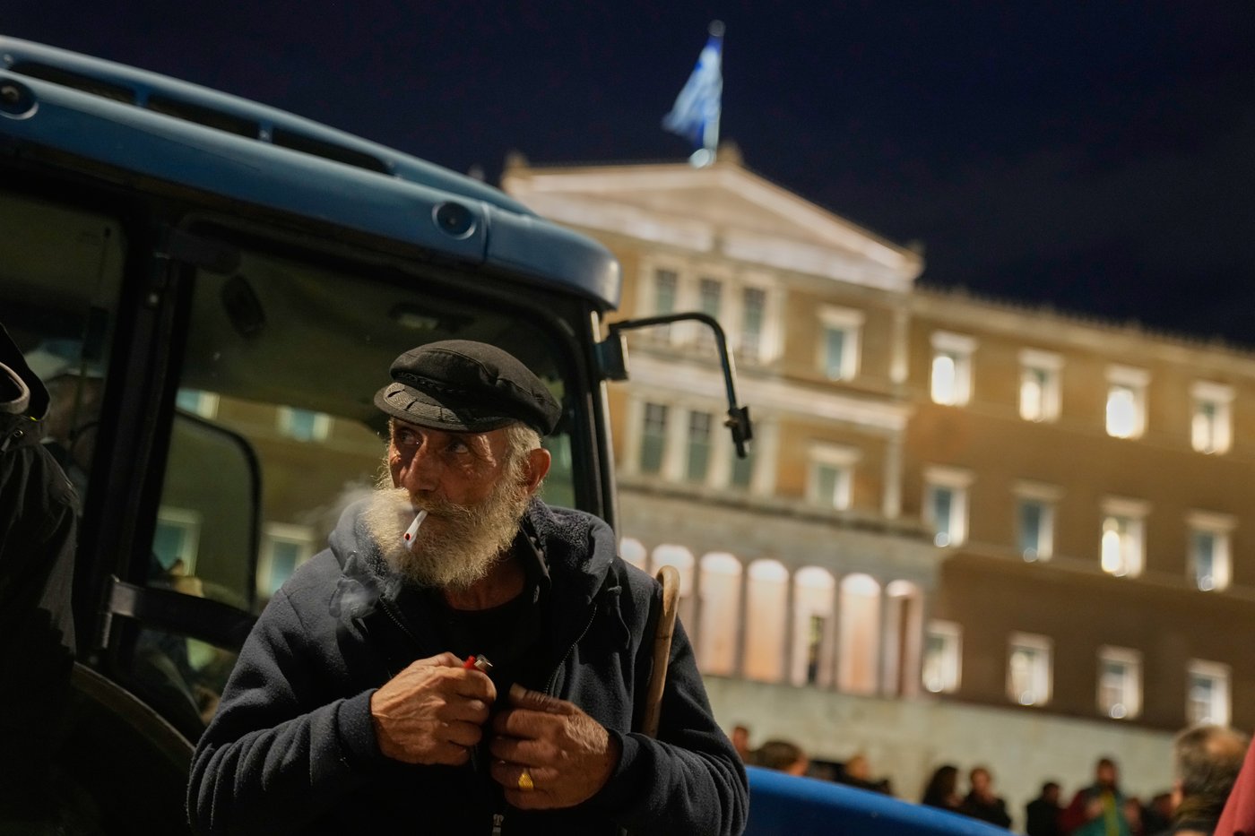Angry Greek farmers converge on parliament with tractors in overnight protest rally | iNFOnews.ca Angry Greek farmers converge on parliament with tractors in overnight protest rally | iNFOnews.ca