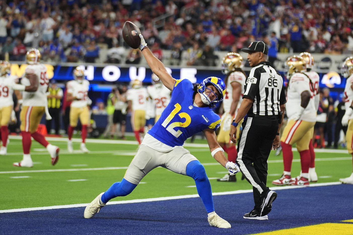 Rams WR Puka Nacua's ankle improved during the bye. He plays to return Sunday against the Saints | iNFOnews.ca