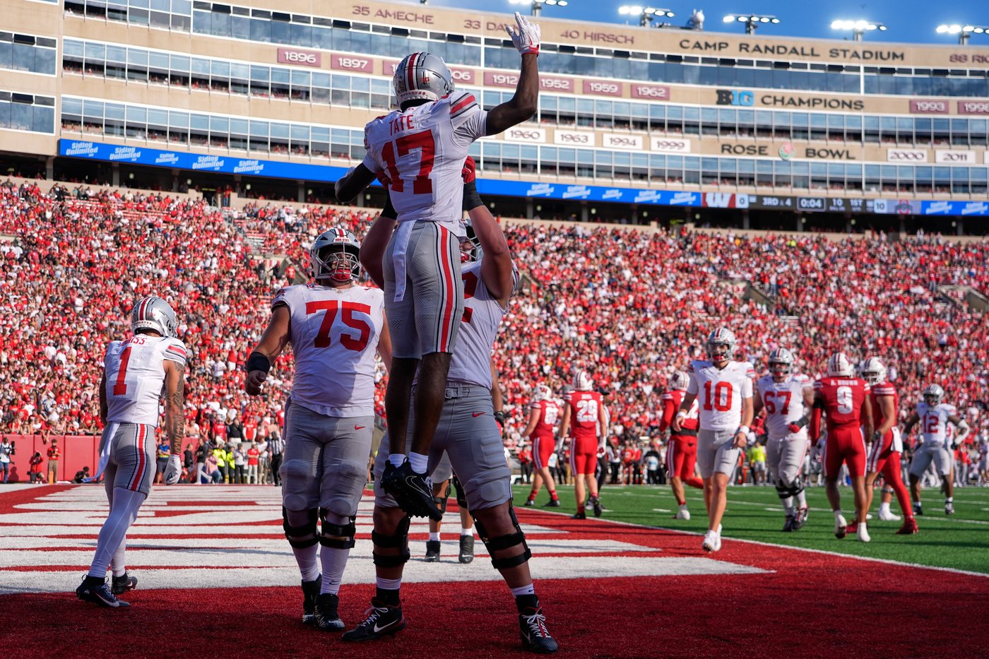 Sayin throws 4 TD passes as No. 1 Ohio State throttles Wisconsin 34-0 | iNFOnews.ca