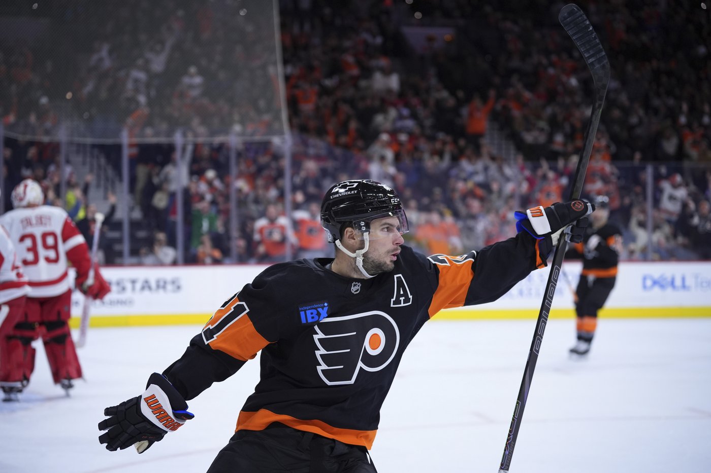 Scott Laughton scores career-high 4 goals for the Flyers' 4-1 victory over the Red Wings | iNFOnews.ca Scott Laughton scores career-high 4 goals for the Flyers' 4-1 victory over the Red Wings | iNFOnews.ca