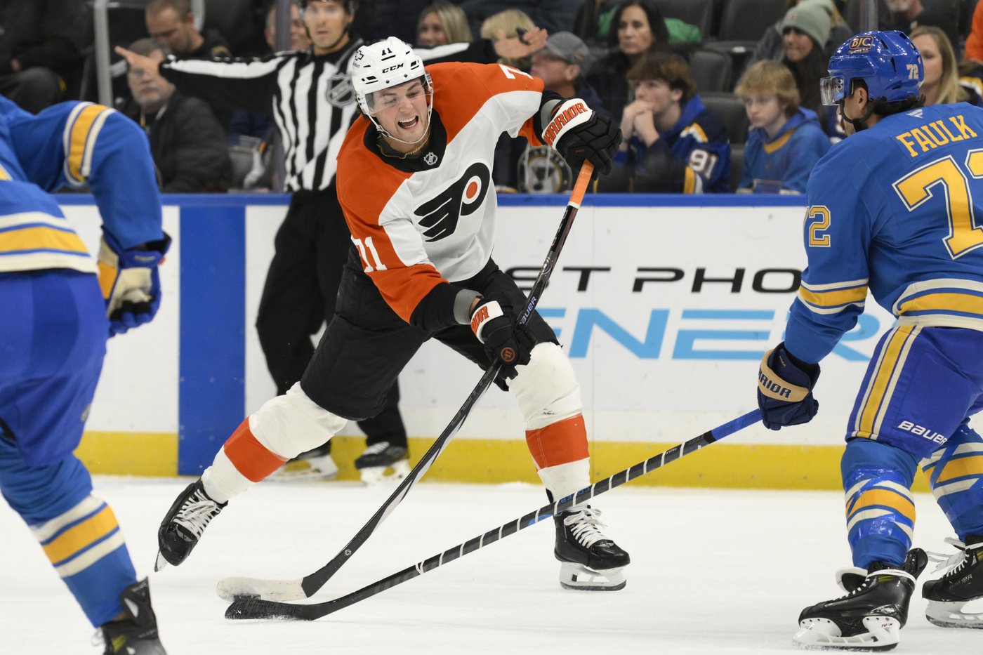 Michkov scores in OT to give Flyers 3-2 victory over Blues | iNFOnews.ca Michkov scores in OT to give Flyers 3-2 victory over Blues | iNFOnews.ca