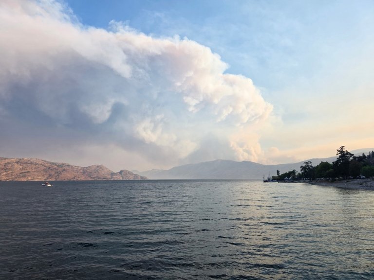 Evacuations underway as new Okanagan, B.C., wildfire explodes in size | iNFOnews.ca