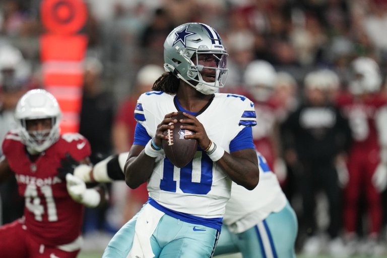 Milton throws 2 TDs in 1st half, makes case for Cowboys' backup job in 34-13 win over Cardinals | iNFOnews.ca