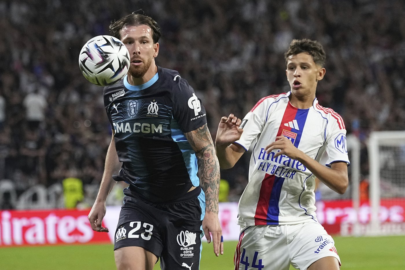 Lyon leaves it late to beat 10-man Marseille 1-0 in the French league | iNFOnews.ca