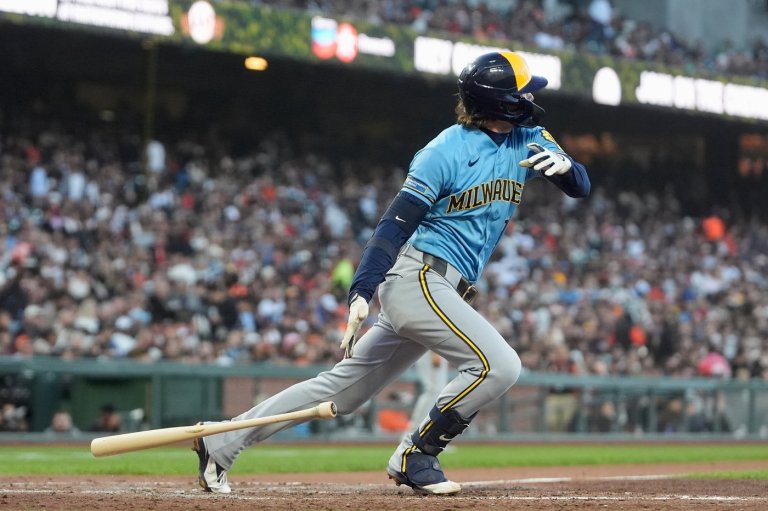 Brice Turang paces Brewers offense in 8-2 win over Giants | iNFOnews.ca