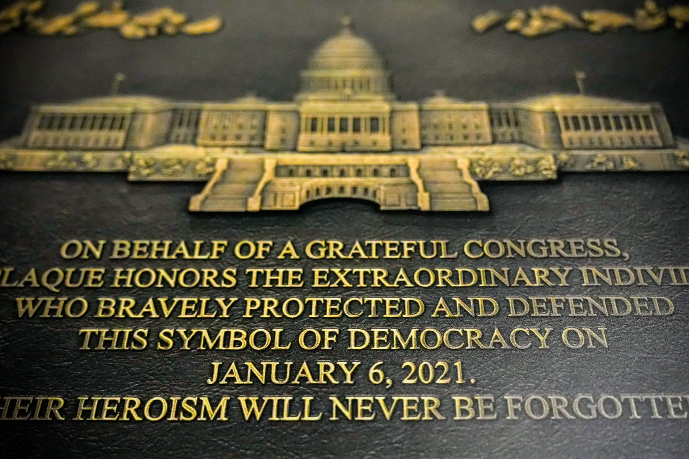 This Jan. 6 plaque was made to honor law enforcement. It's nowhere to be found at the Capitol | iNFOnews.ca This Jan. 6 plaque was made to honor law enforcement. It's nowhere to be found at the Capitol | iNFOnews.ca