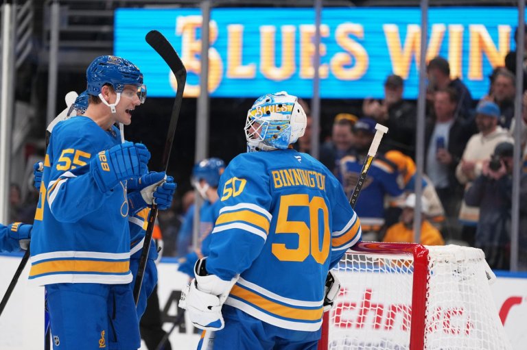 Jordan Binnington passes his agent for another Blues franchise record | iNFOnews.ca