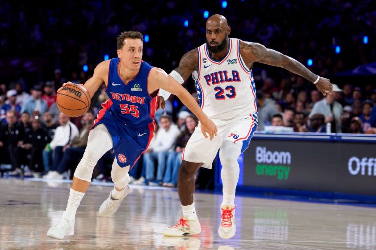 Cunningham scores 26, Collins has double-double in Detroit's 106-93 win over LeBron, 76ers | iNFOnews.ca