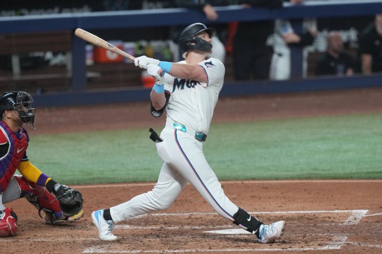 Stowers, Caissie homer in the Marlins' 8-0 victory over the Diamondbacks | iNFOnews.ca