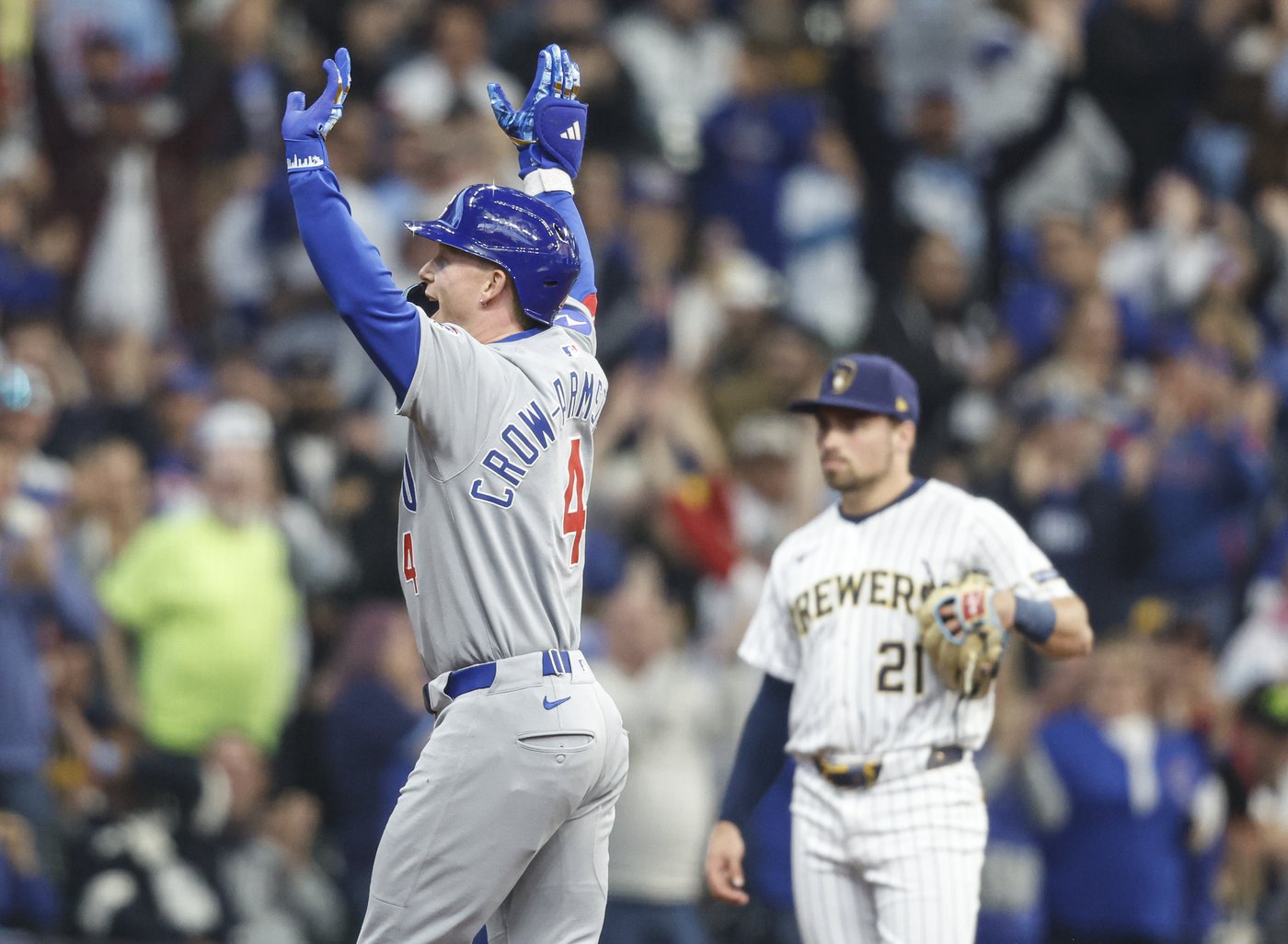 Crow-Armstrong homers for 3rd time in 2 nights as Cubs defeat Brewers 6-2 | iNFOnews.ca