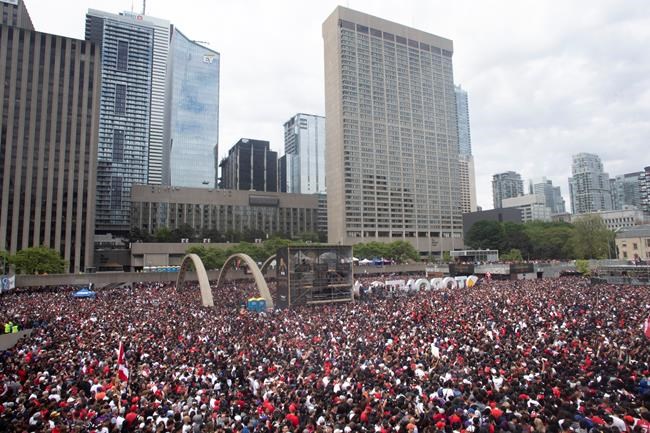 Euphoria turns to fear after shots fired at massive Raptors victory rally | iNFOnews.ca