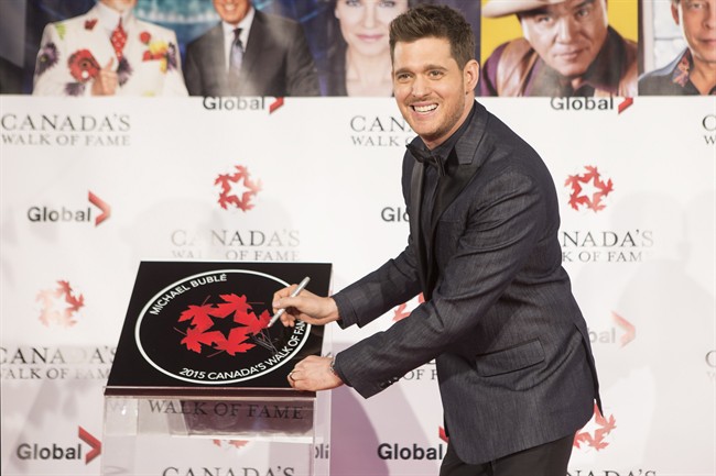 Canada's Walk of Fame adds Buble, Cherry and MacLean, Laumann, Hill | iNFOnews.ca CP35234529