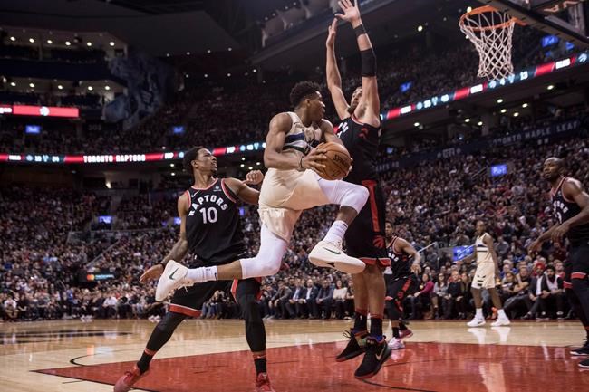 Giannis Antetokounmpo leads Bucks past Raptors 122-119 in overtime | iNFOnews.ca Giannis Antetokounmpo leads Bucks past Raptors 122-119 in overtime | iNFOnews.ca
