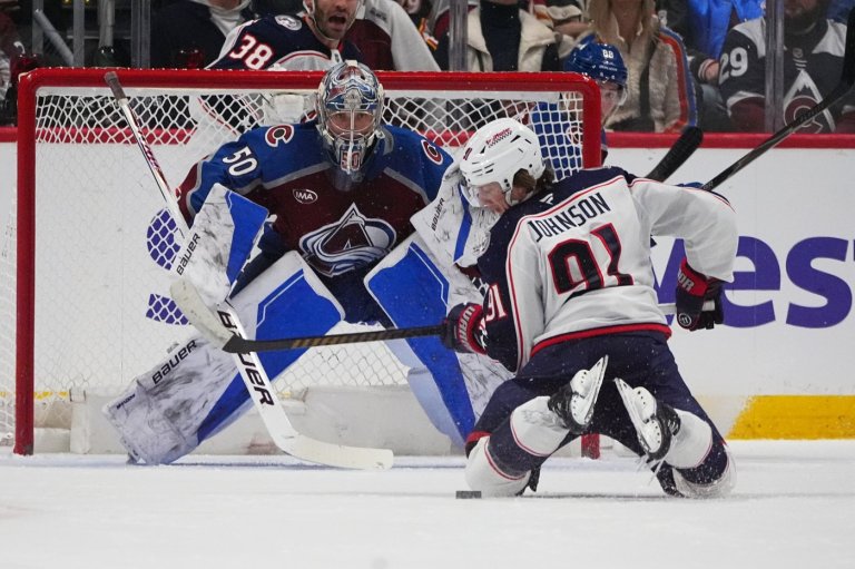 Goaltender Trent Miner, defenseman Ilya Solovyov notch NHL firsts to help Avs beat Blue Jackets 4-0 | iNFOnews.ca
