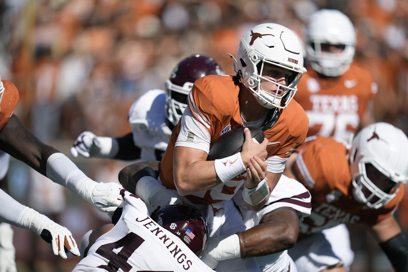 Manning leads No. 1 Texas over Mississippi State as Longhorns earn first SEC victory 35-13 | iNFOnews.ca Manning leads No. 1 Texas over Mississippi State as Longhorns earn first SEC victory 35-13 | iNFOnews.ca