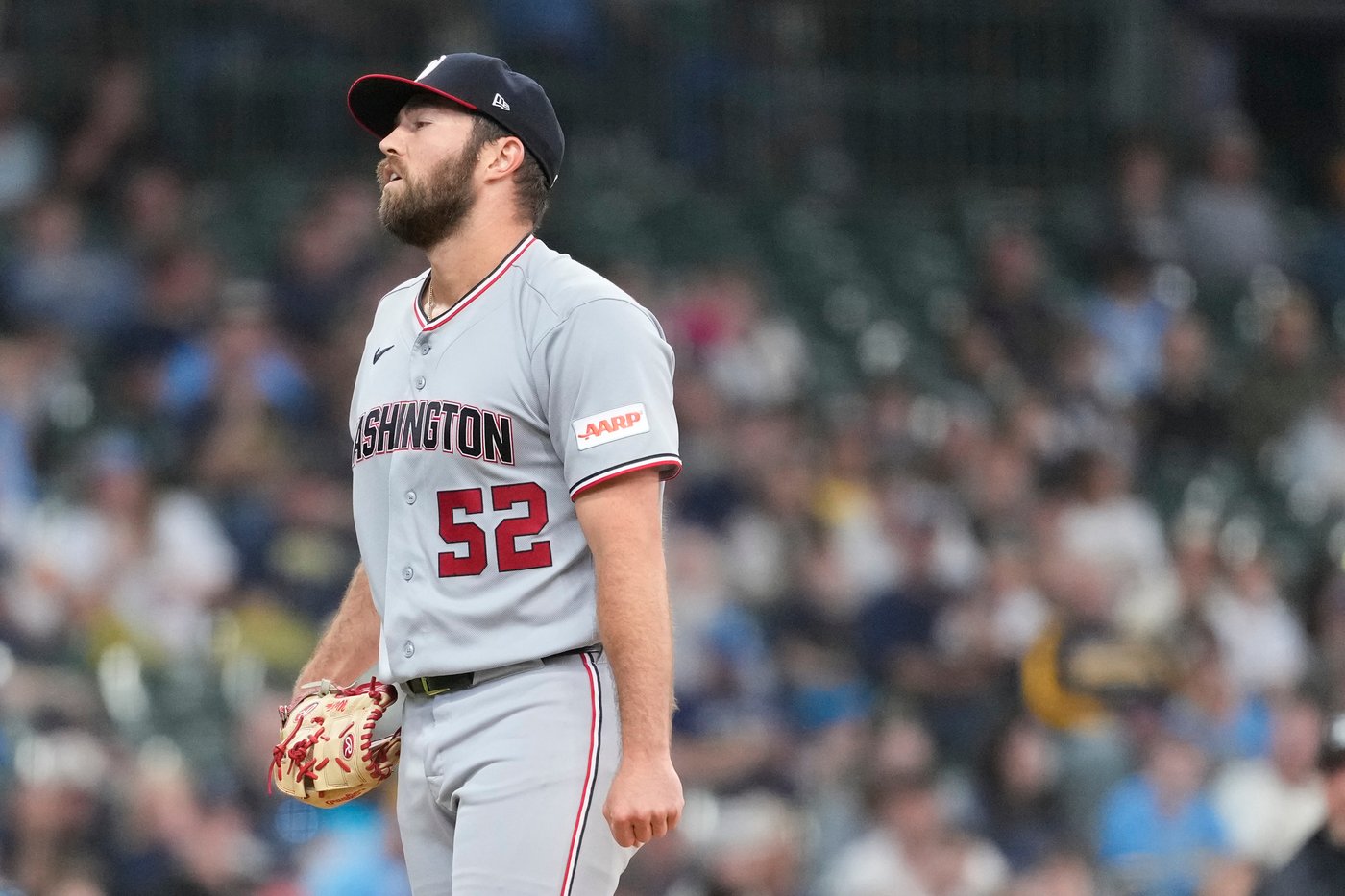 Nationals reliever Ken Waldichuk leaves game vs. Brewers after hurting his arm on pitch | iNFOnews.ca Nationals reliever Ken Waldichuk leaves game vs. Brewers after hurting his arm on pitch | iNFOnews.ca