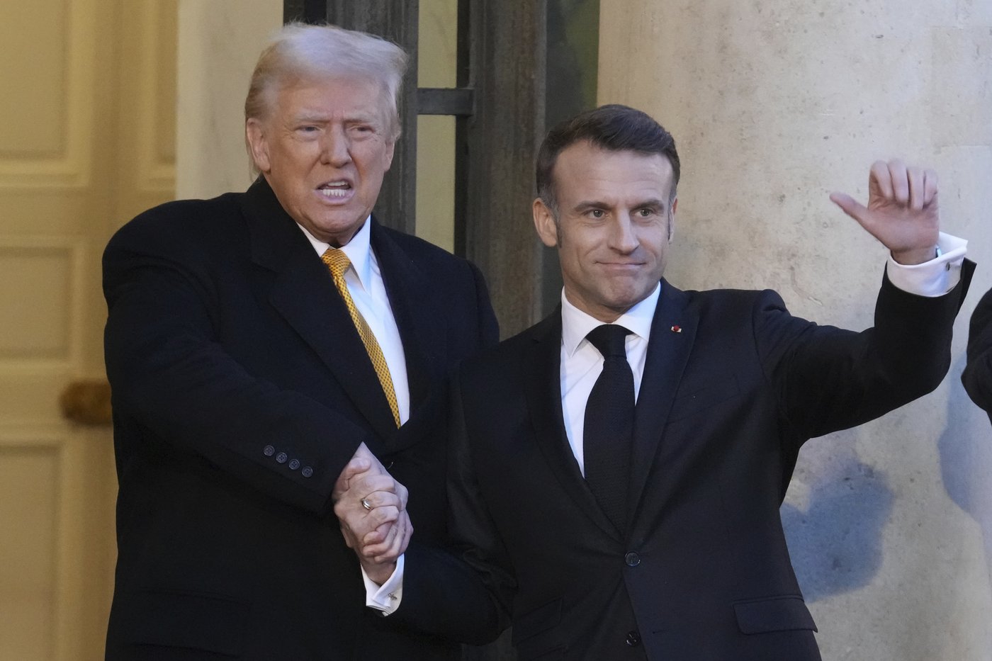 Trump is welcomed by Macron to Paris with presidential pomp and joined by Zelenskyy for their talks | iNFOnews.ca