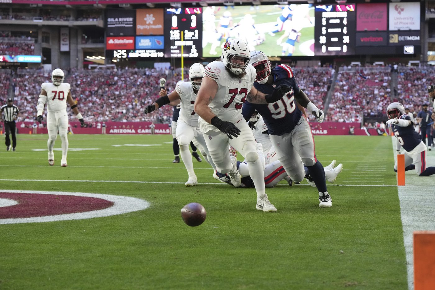 Big-guy TD: Cardinals offensive lineman Jonah Williams scores first touchdown since sixth grade | iNFOnews.ca