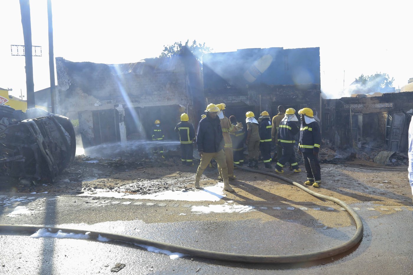 A gasoline truck overturns and explodes near Uganda's capital, killing 11 | iNFOnews.ca A gasoline truck overturns and explodes near Uganda's capital, killing 11 | iNFOnews.ca