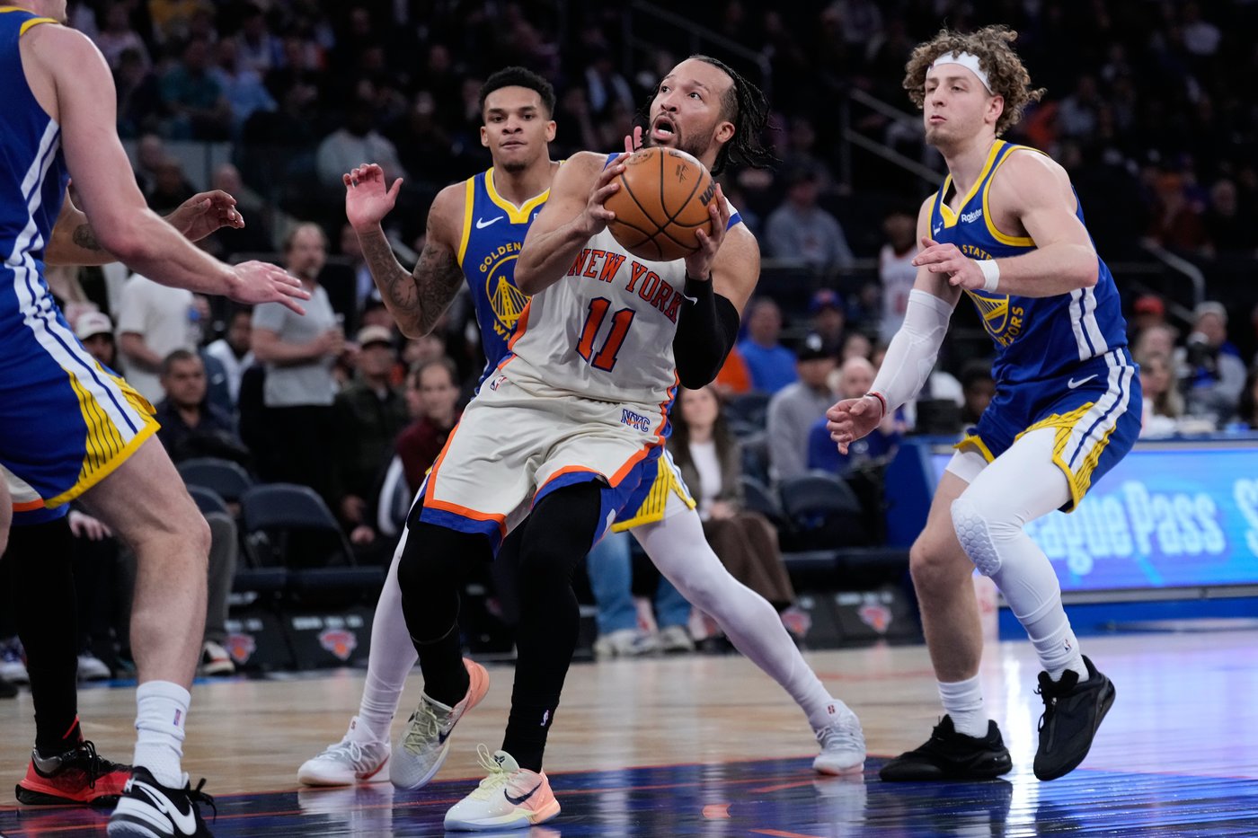 Knicks rally from a 21-point deficit and beat the short-handed Warriors 110-107 | iNFOnews.ca Knicks rally from a 21-point deficit and beat the short-handed Warriors 110-107 | iNFOnews.ca