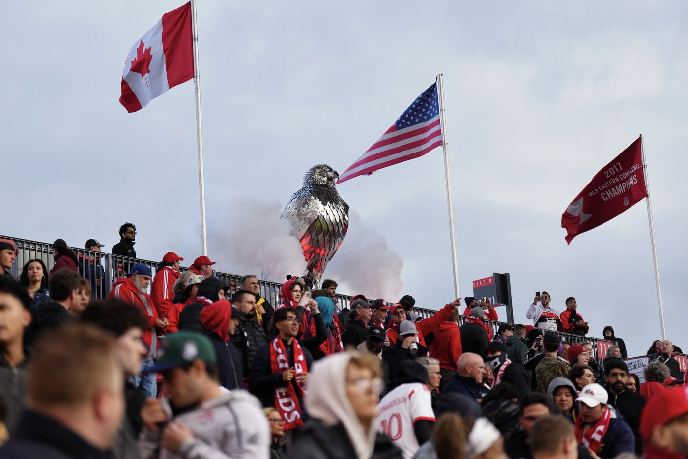 World Cup construction means statue of giant hawk at BMO Field needs new winter home | iNFOnews.ca World Cup construction means statue of giant hawk at BMO Field needs new winter home | iNFOnews.ca