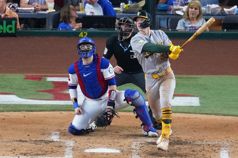 Bolte's first career multihomer game leads Athletics over Rangers 9-2 | iNFOnews.ca