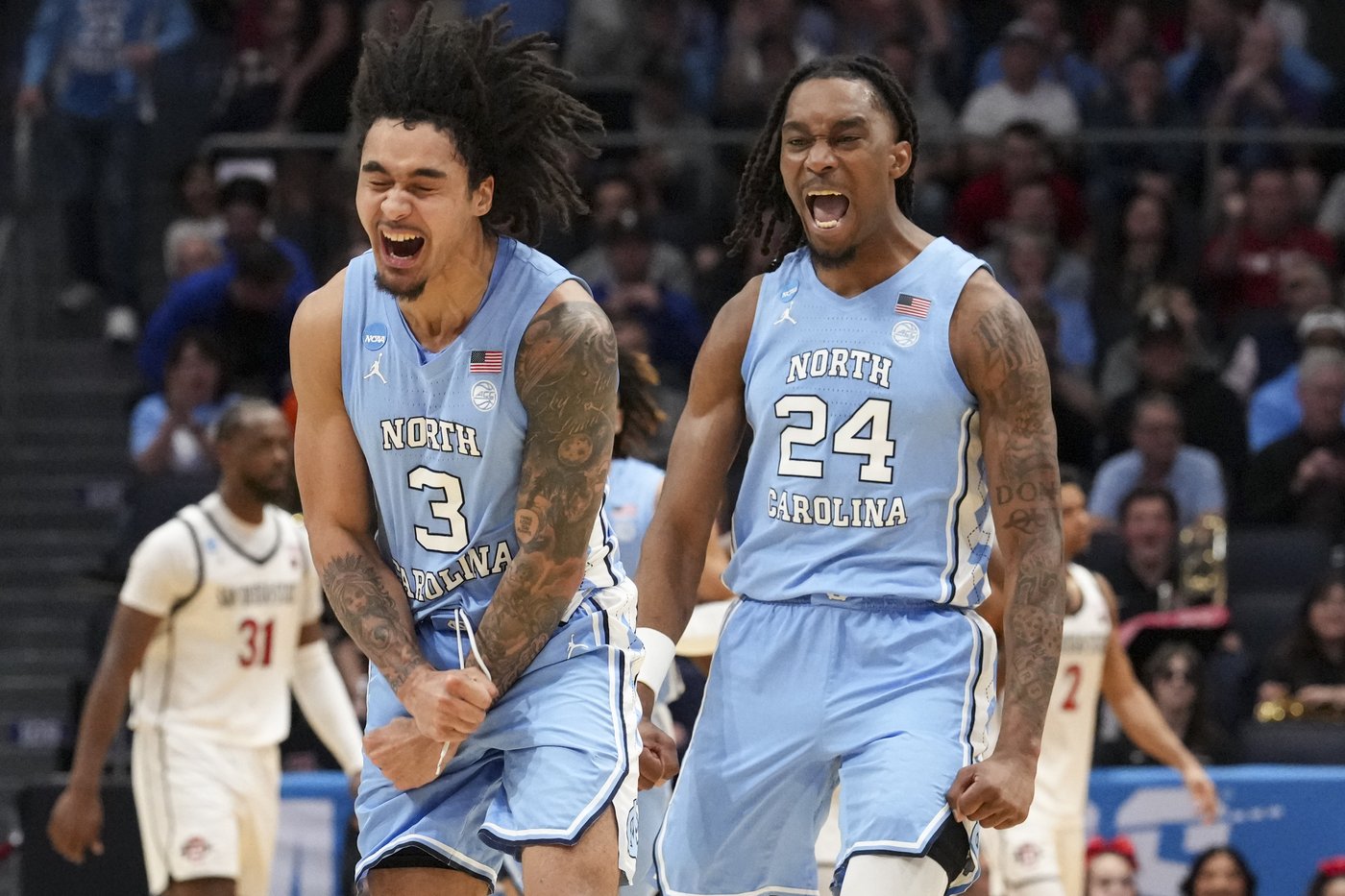 March Madness: Davis perfect on six 3s as North Carolina routs San Diego State 95-68 in First Four | iNFOnews.ca March Madness: Davis perfect on six 3s as North Carolina routs San Diego State 95-68 in First Four | iNFOnews.ca