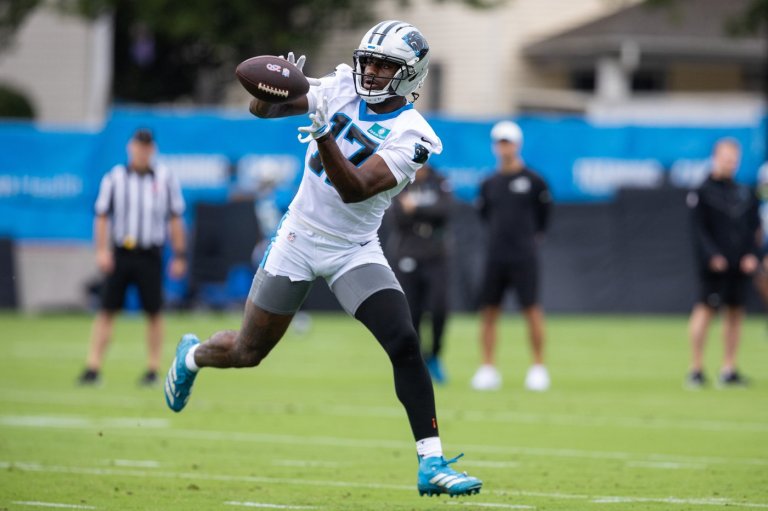 Panthers wide receiver Xavier Legette carted off the field with an upper body injury | iNFOnews.ca