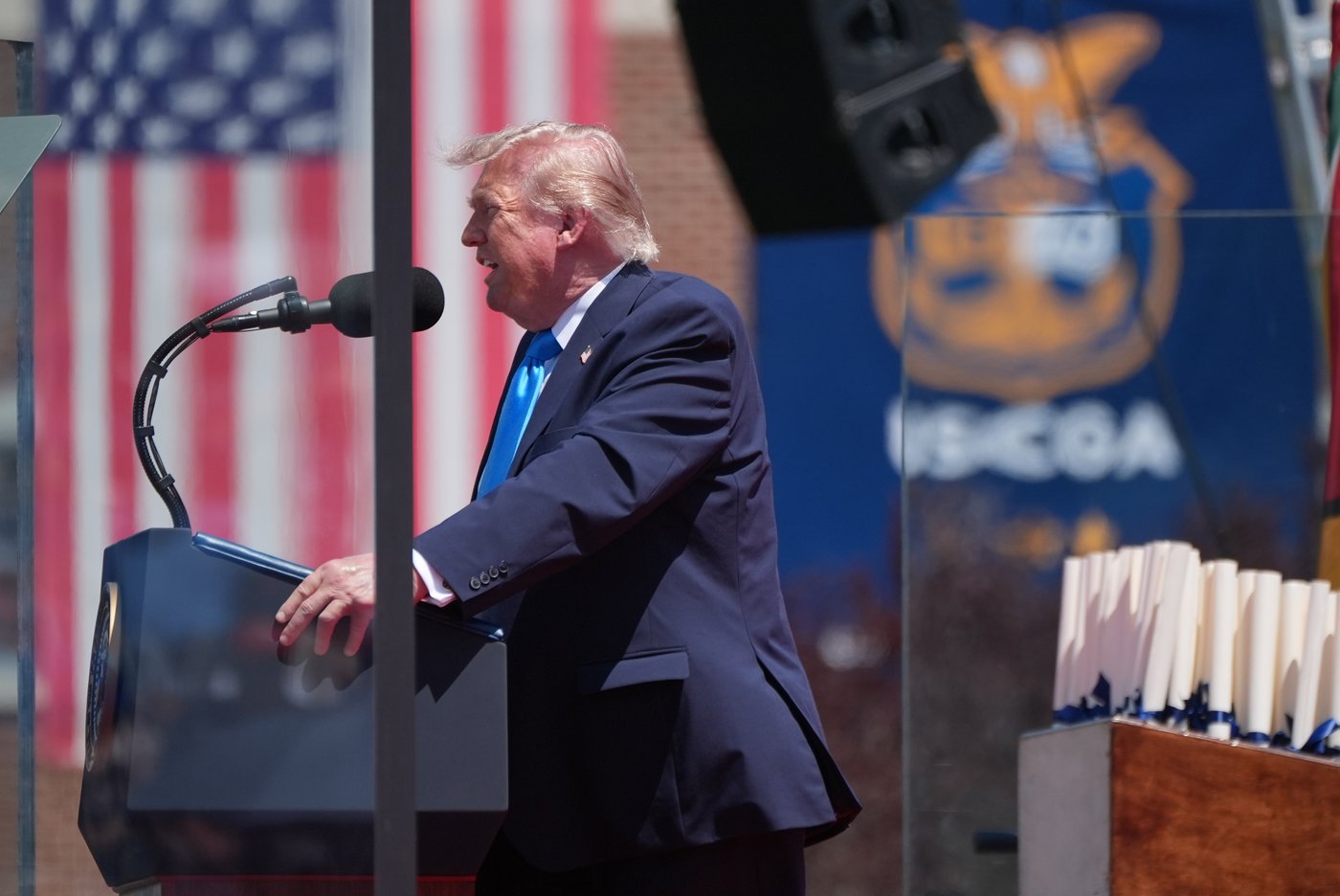 Trump tells Coast Guard graduates they will 'be tested' in their military careers | iNFOnews.ca Trump tells Coast Guard graduates they will 'be tested' in their military careers | iNFOnews.ca