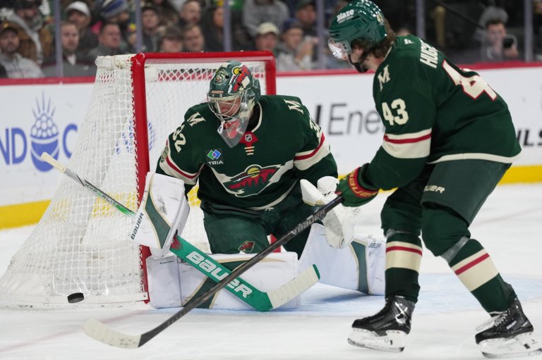 Gustavsson makes 29 saves as the Wild race to an early lead and beat the Flames 4-1 | iNFOnews.ca