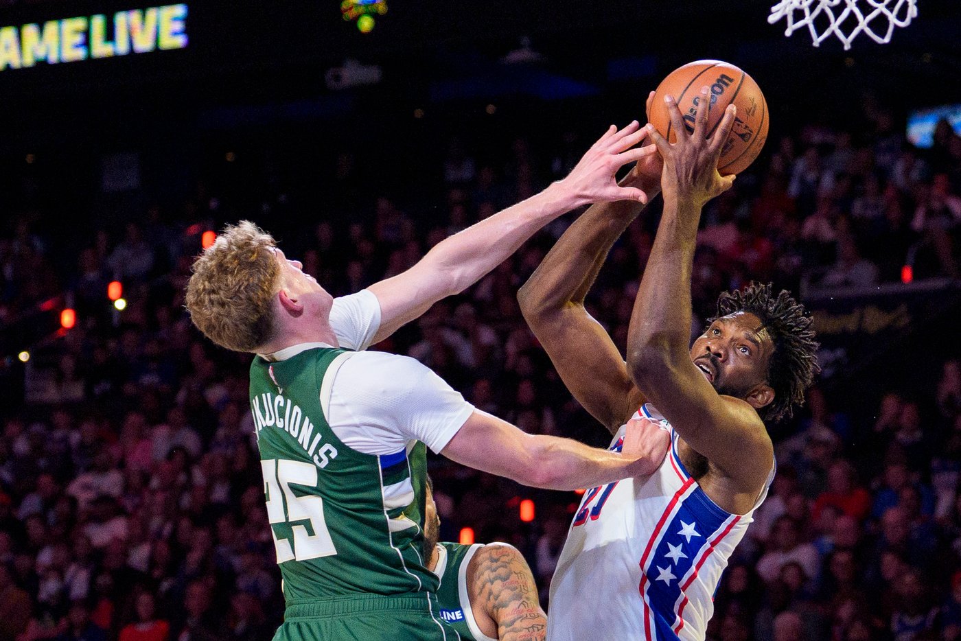 Embiid posts triple-double with LeBron out to keep 76ers perfect in 127-116 win over Bucks | iNFOnews.ca