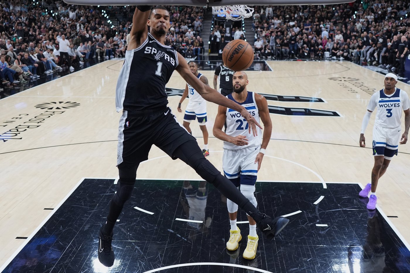Wembanyama responds to ejection with a dominant Game 5 as Spurs rout Wolves | iNFOnews.ca