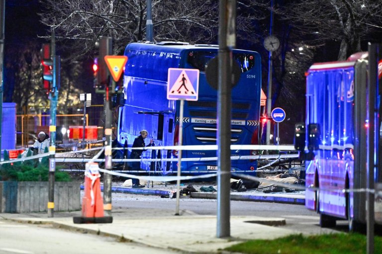 Bus crashes into a bus stop in Stockholm and causes fatalities, police say | iNFOnews.ca