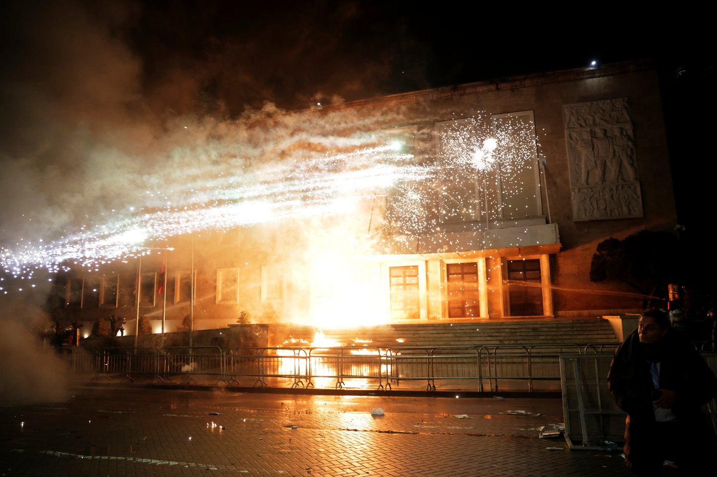 Violence breaks out at anti-government protest in Albanian capital | iNFOnews.ca Violence breaks out at anti-government protest in Albanian capital | iNFOnews.ca