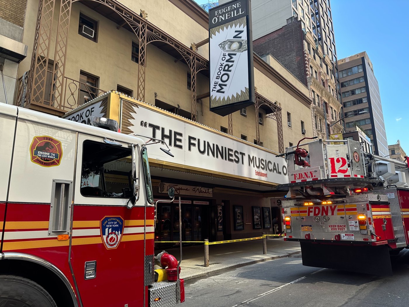 Electrical fire forces closure of Broadway theater that hosts 'The Book of Mormon' | iNFOnews.ca Electrical fire forces closure of Broadway theater that hosts 'The Book of Mormon' | iNFOnews.ca