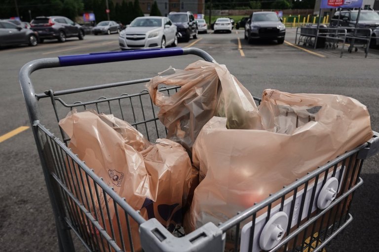 Plastic bags don't go in the recycling bin. What should you do instead? | iNFOnews.ca