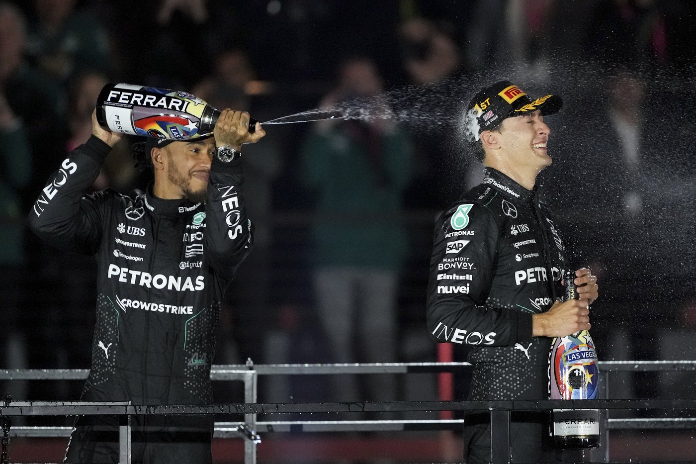 Russell and Hamilton give Mercedes a 1-2 finish in Las Vegas | iNFOnews.ca