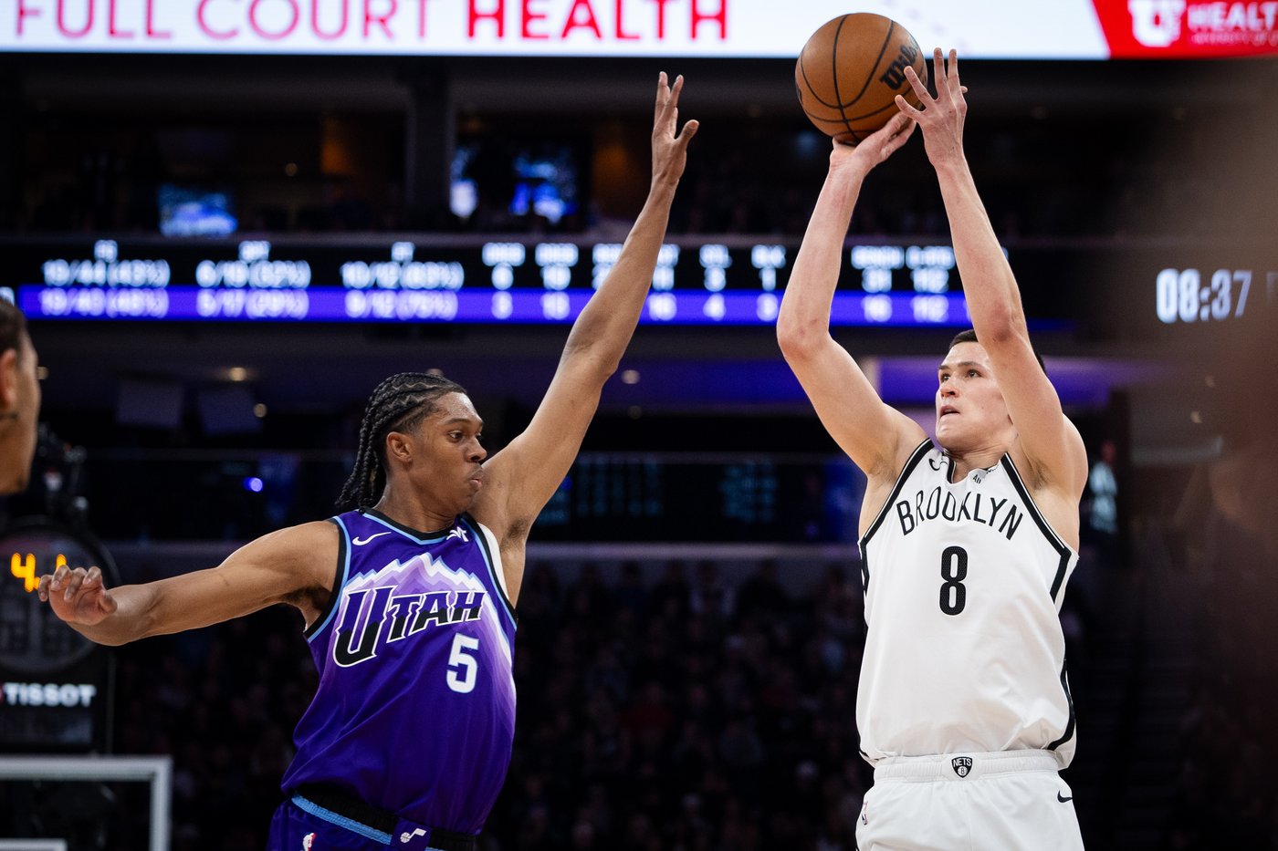 Egor Demin sets NBA rookie 3-point record as Nets snap 7-game skid with 109-99 win over Jazz | iNFOnews.ca