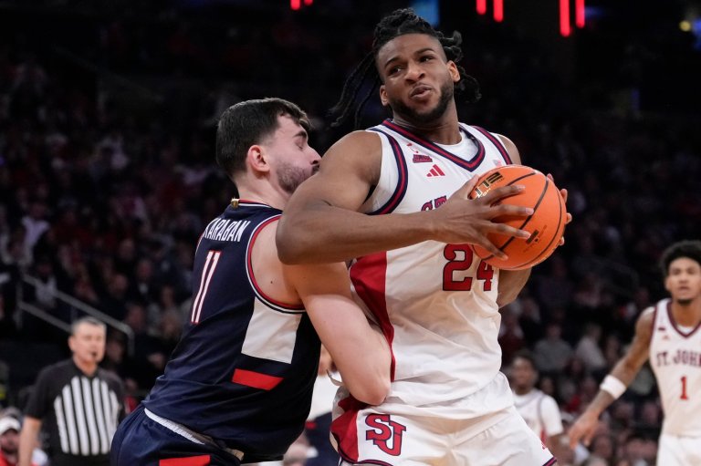 Ejiofor leads No. 13 St. John's to 72-52 rout of No. 6 UConn for 2nd straight Big East tourney title | iNFOnews.ca