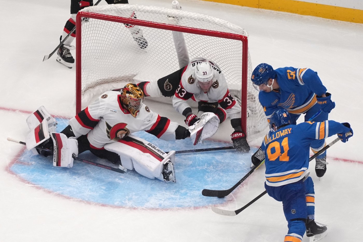 Matthew Kessel's late goal helps St. Louis Blues beat Ottawa Senators 4-3 | iNFOnews.ca