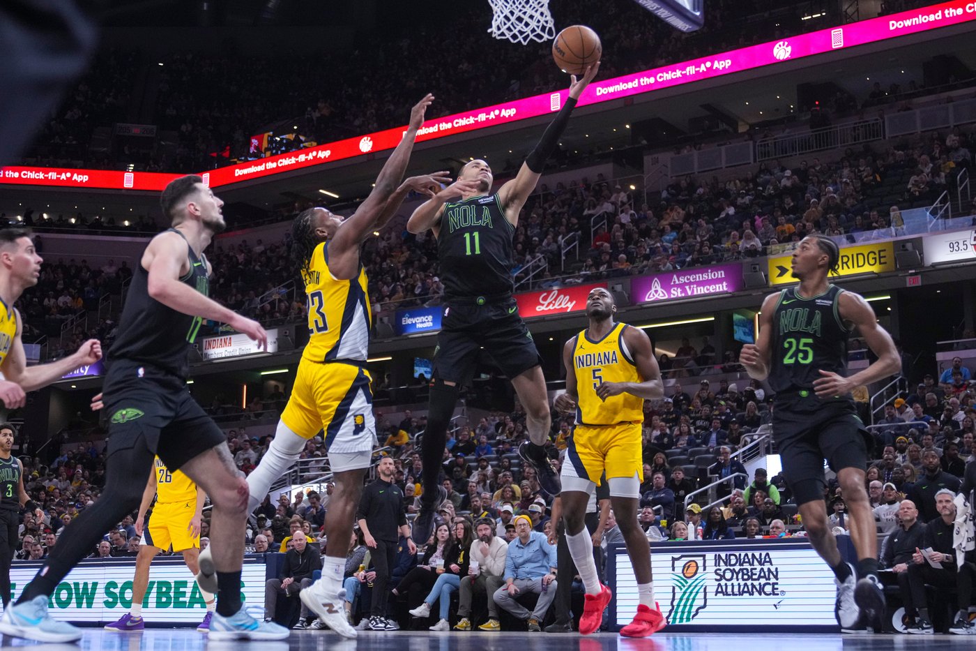 Huff's career-high 29 points power Pacers to a 127-119 win over the Pelicans | iNFOnews.ca Huff's career-high 29 points power Pacers to a 127-119 win over the Pelicans | iNFOnews.ca