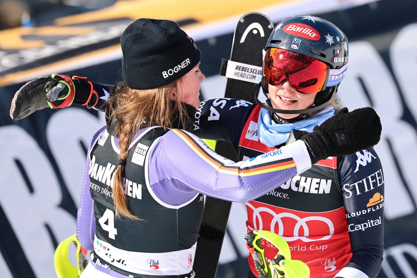 Shiffrin wins World Cup slalom but Aicher's third place puts overall title on hold | iNFOnews.ca