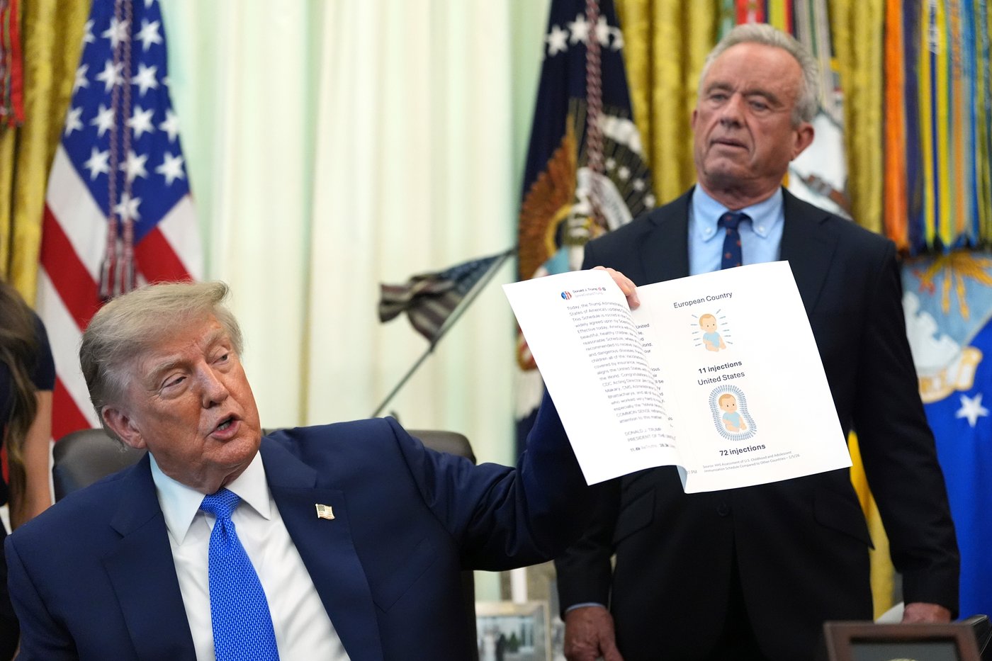Trump signs order calling for spacing out childhood vaccines, against medical groups' guidance | iNFOnews.ca Trump signs order calling for spacing out childhood vaccines, against medical groups' guidance | iNFOnews.ca