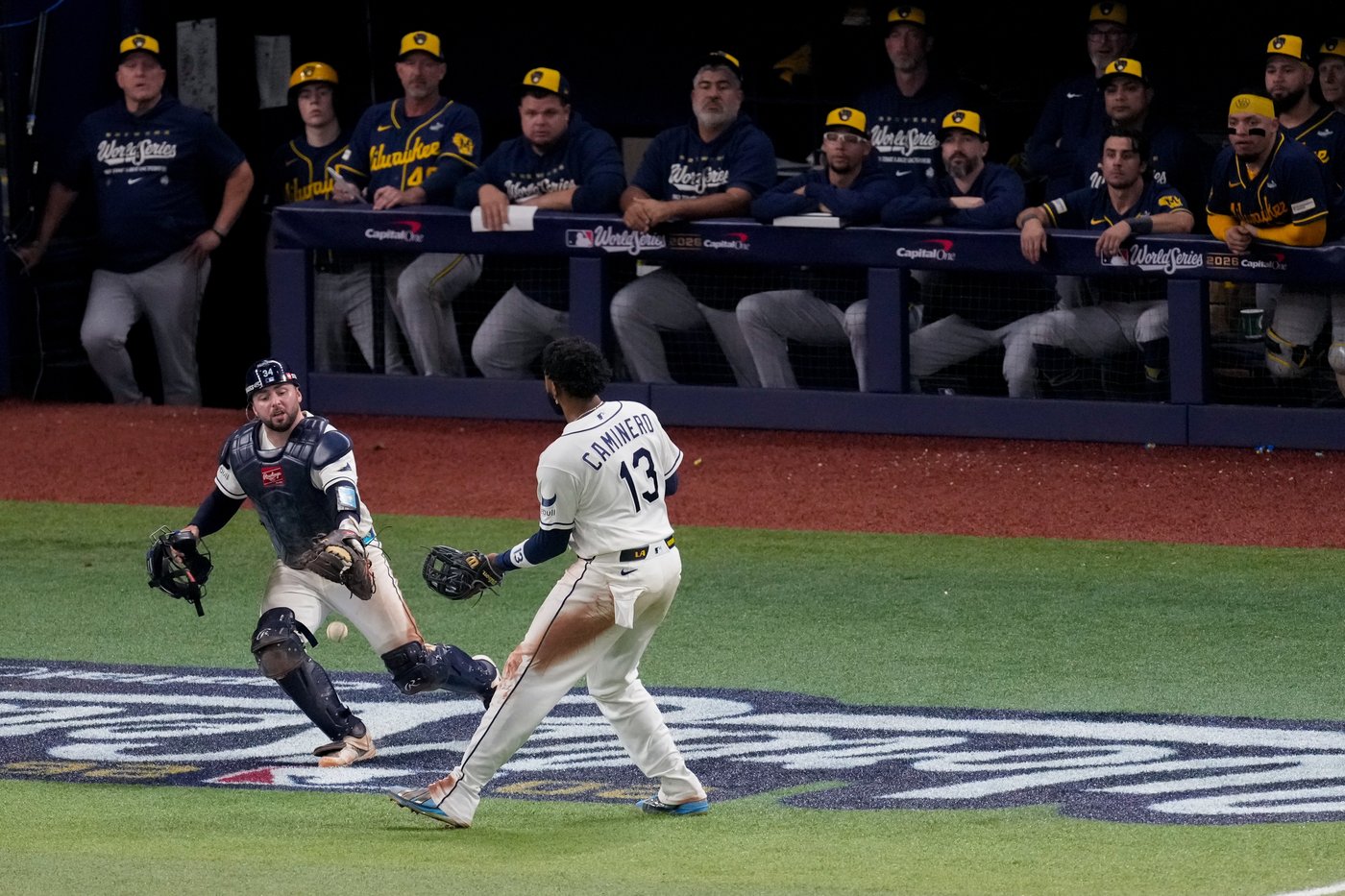 Junior Caminero injures foot during Rays' rally but says he'll play in World Series Game 5 | iNFOnews.ca