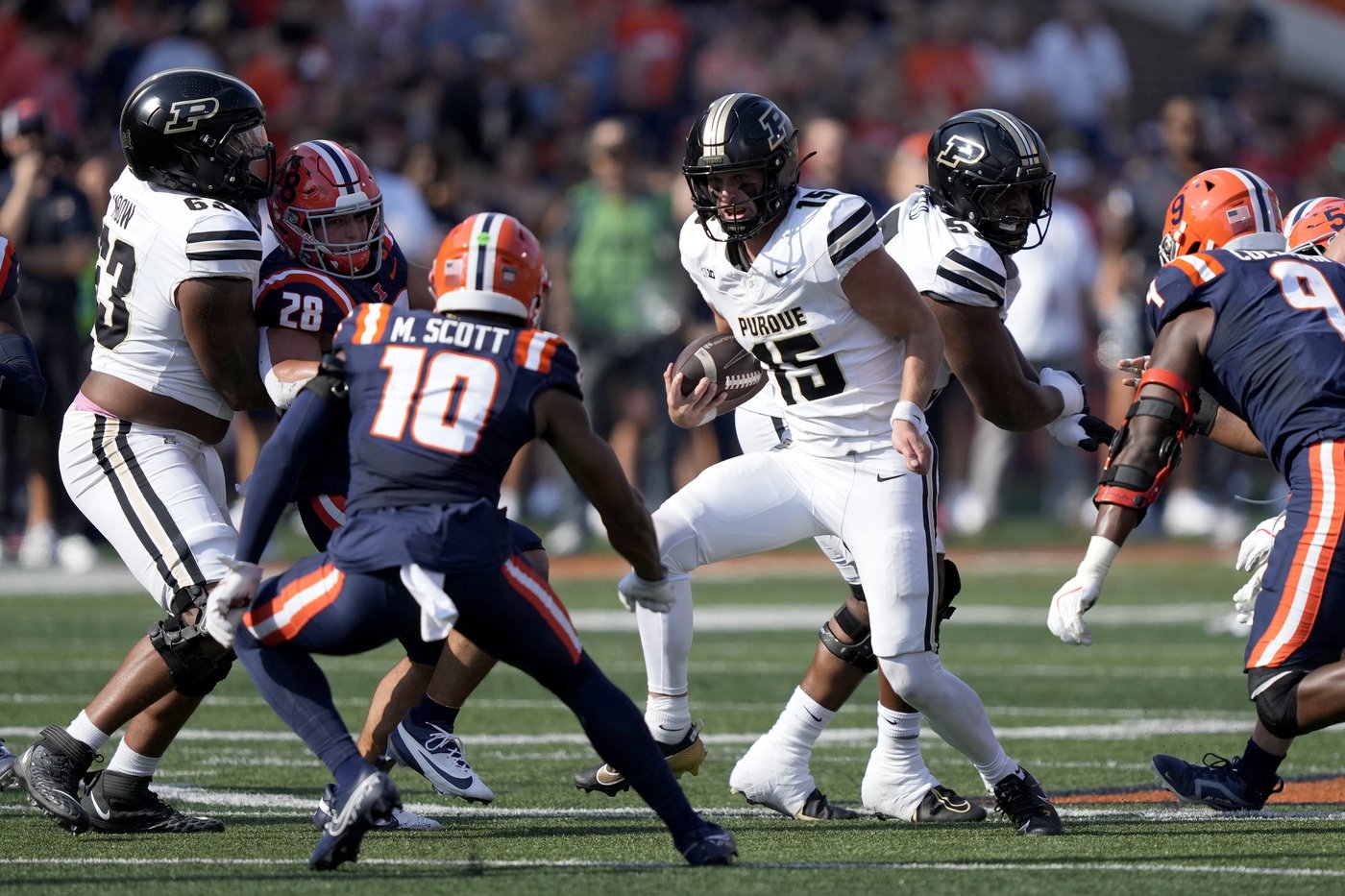 No. 23 Illinois outlasts Purdue 50-49 in overtime on sack on 2-point conversion | iNFOnews.ca No. 23 Illinois outlasts Purdue 50-49 in overtime on sack on 2-point conversion | iNFOnews.ca