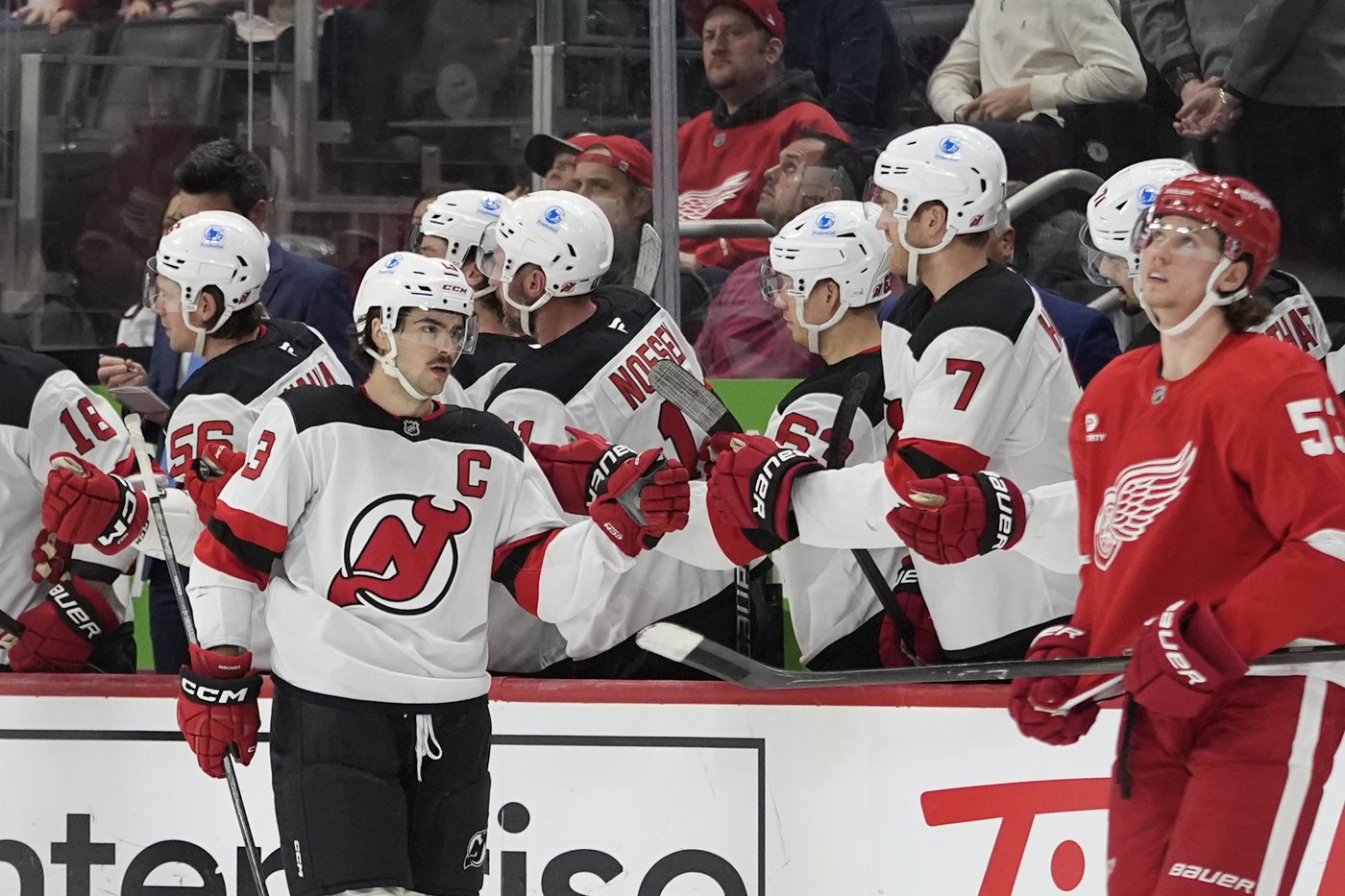 Devils score 3 power-play goals vs. Red Wings' NHL-worst penalty kill in 5-4 win | iNFOnews.ca