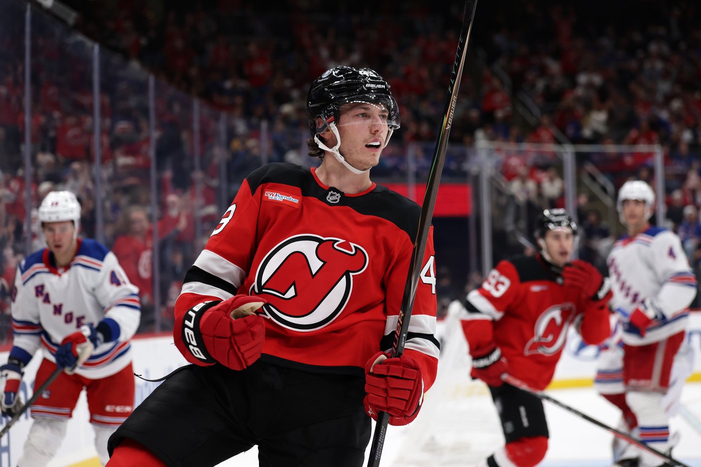 Devils score four goals in just over five minutes on the way to routing the Rangers 7-1 | iNFOnews.ca Devils score four goals in just over five minutes on the way to routing the Rangers 7-1 | iNFOnews.ca