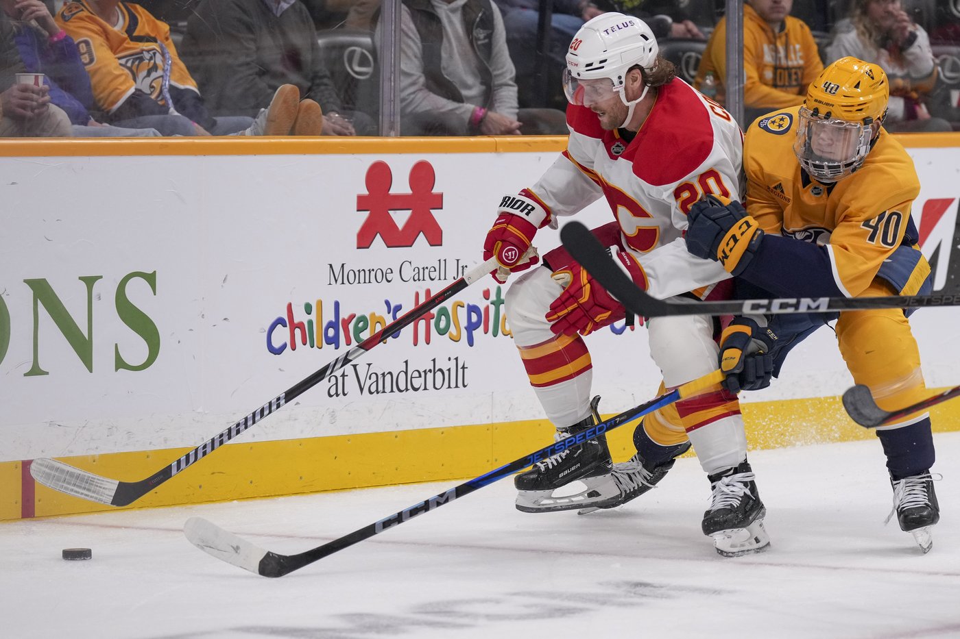 Huberdeau, Rooney lead Flames over Predators 4-3, snap eight-game road skid | iNFOnews.ca