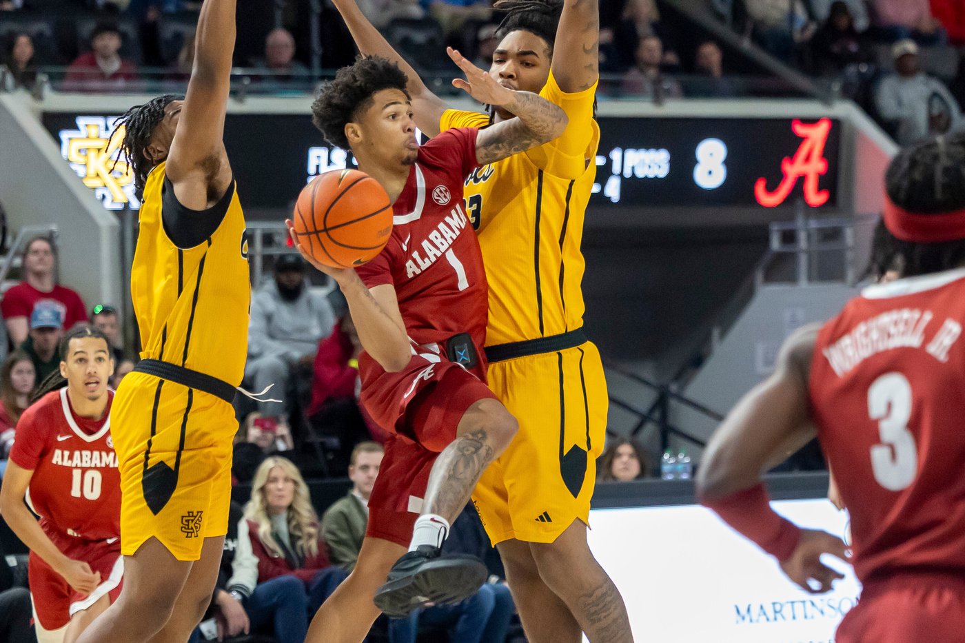 Aiden Sherrell scores career-high 21 to lead No. 16 Alabama past Kennesaw State 92-81 | iNFOnews.ca